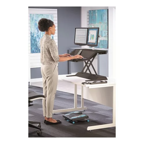 Sitting/standing workstation FELLOWES Lotus black
