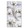 Pocket calendar VECTRALINE vertical white flat mixed pattern 2026.