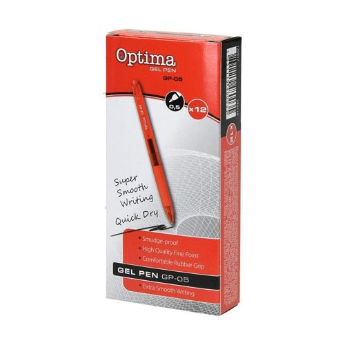 Gel pen OPTIMA GP-05 0.5mm red