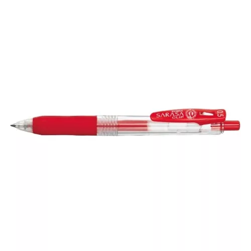 Gel pen ZEBRA Sarasa Retractable push button 0.5 mm red
