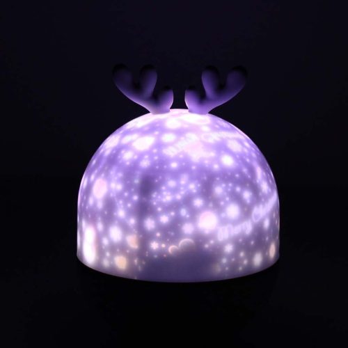 LED star projector night light USB reindeer