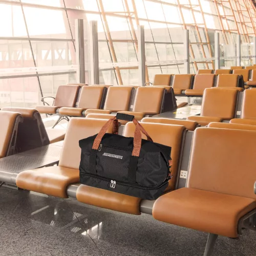 Sports travel bag hand luggage black