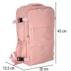 Cabin travel backpack for aeroplane pink