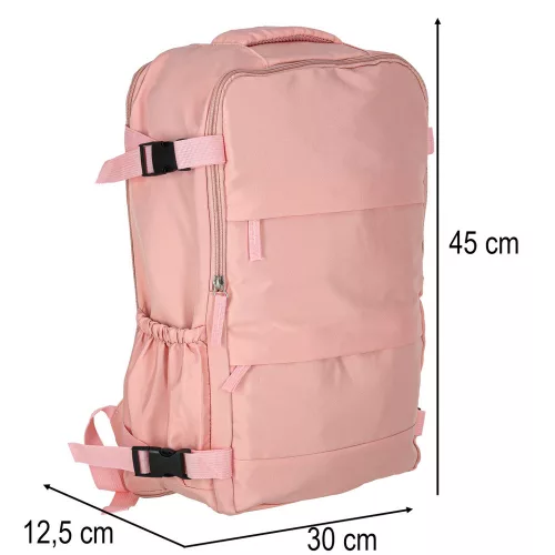 Cabin travel backpack for aeroplane pink