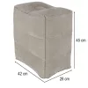 Tourist inflatable footrest grey