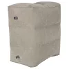 Tourist inflatable footrest grey