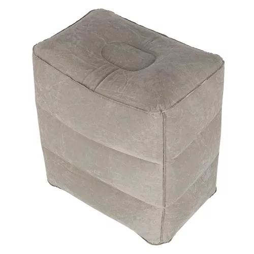 Tourist inflatable footrest grey
