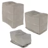 Tourist inflatable footrest grey