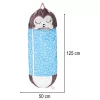 Children's hiking sleeping bag 135x50cm blue