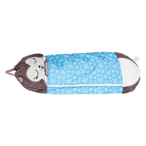 Children's hiking sleeping bag 135x50cm blue