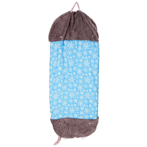Children's hiking sleeping bag 135x50cm blue