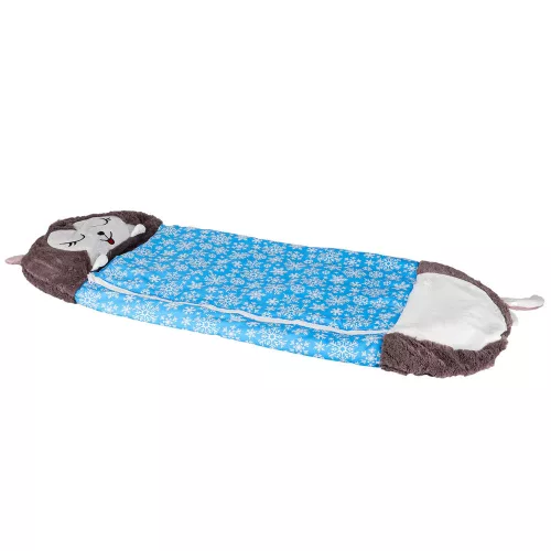 Children's hiking sleeping bag 135x50cm blue