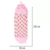 Children's hiking sleeping bag 135x50cm pink