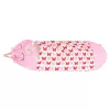 Children's hiking sleeping bag 135x50cm pink