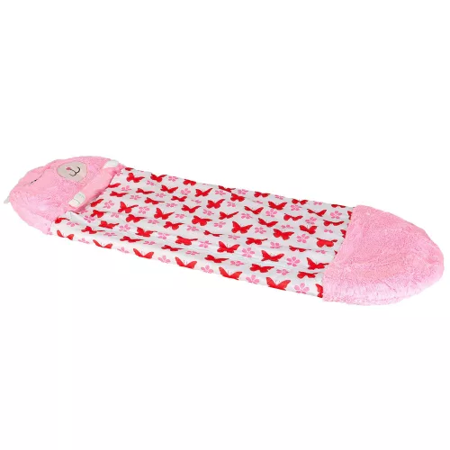 Children's hiking sleeping bag 135x50cm pink
