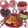 Silicone children's dishes crab zest 9el c pink