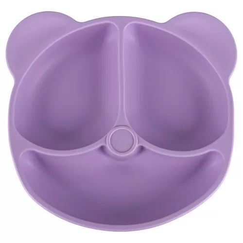 Children's silicone utensils 7 el. dark pink