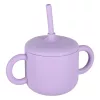 Children's silicone utensils 7 el. dark pink