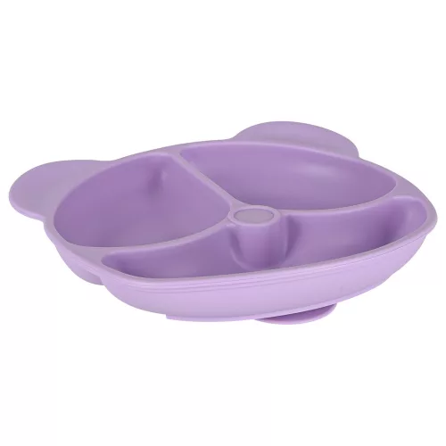 Children's silicone utensils 7 el. dark pink