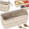 Breakfast lunchbox split 750ml beige