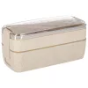 Breakfast lunchbox split 750ml beige