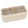 Breakfast lunchbox split 750ml beige