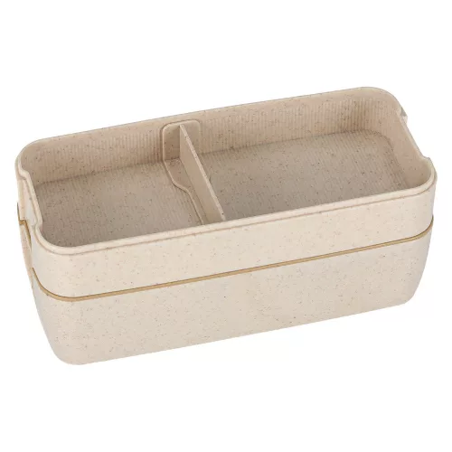 Breakfast lunchbox split 750ml beige