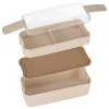 Breakfast lunchbox split 750ml beige
