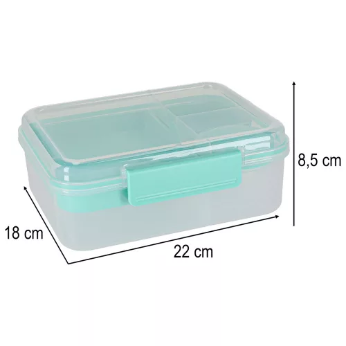 Breakfast lunchbox split 2200ml mint