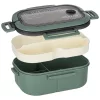 Breakfast lunchbox split 1200ml green