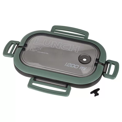 Breakfast lunchbox split 1200ml green