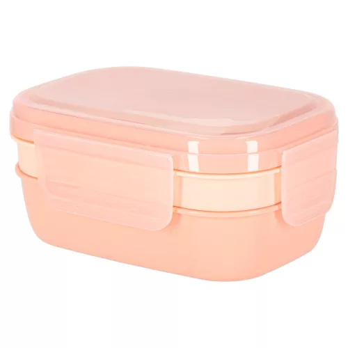 Breakfast lunchbox split 1900ml pink
