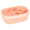 Breakfast lunchbox split 1900ml pink