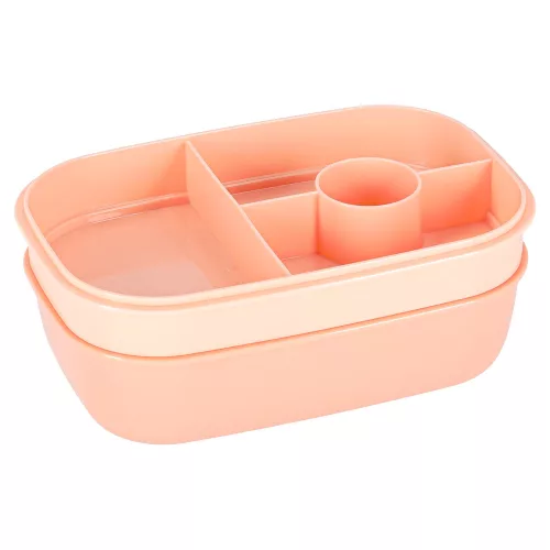 Breakfast lunchbox split 1900ml pink