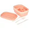 Breakfast lunchbox split 1900ml pink