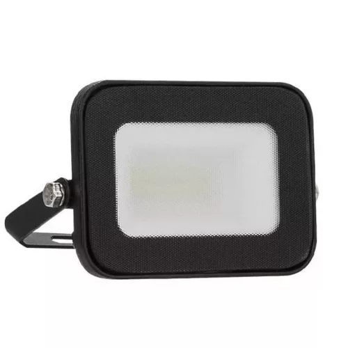 LED spotlight, 10W, 900 lm, slim, black, natural white, IP65, Asalite