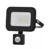  LED spotlight, 10W, 900 lm, slim, motion sensor, black, natural white, IP65, Asalite