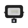  LED spotlight, 10W, 900 lm, slim, motion sensor, black, natural white, IP65, Asalite