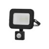  LED spotlight, 10W, 900 lm, slim, motion sensor, black, natural white, IP65, Asalite