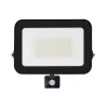  LED spotlight, 30W, 2700 lm, slim, motion sensor, black, natural white, IP65, Asalite