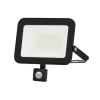  LED spotlight, 30W, 2700 lm, slim, motion sensor, black, natural white, IP65, Asalite