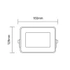  LED spotlight, 30W, 2700 lm, slim, black, natural white, IP65, Asalite