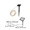  LED string light, outdoor, solar, nano, 200 LED, 2 m, warm white, IP44, EGLO, 48886