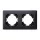 Frame 2, switch, horizontal, black, VIDEX, BINERA