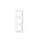 Frame 3, switch, vertical, white, VIDEX, BINERA
