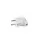 Grounded plug, side outlet, 16A, white, VIDEX, TITANUM