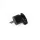 Grounded plug, side outlet, 16A, black, VIDEX, TITANUM