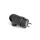 Grounded rubber plug, side outlet, 16A, black, outdoor, IP44, VIDEX, TITANUM