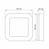 LED lámpatest , 24W , négyzet , természetes fehér, IP65 , VIDEX Vika
