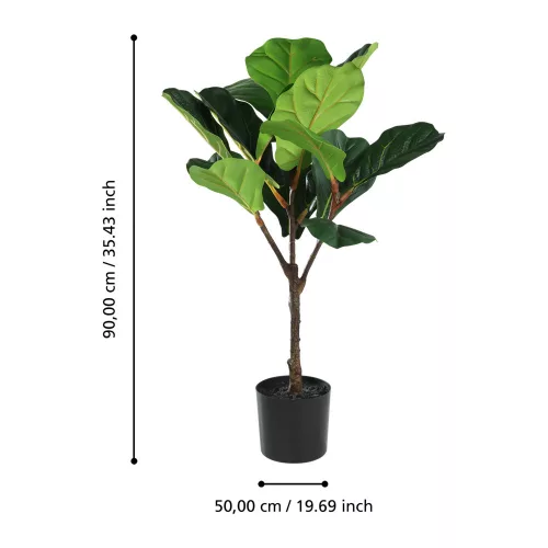 EGLO Living, 428021, YUBETSU, Artificial flower, Green, Black